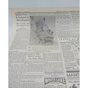 1931 Chicago Tribune Making Mount Rushmore George Washingtons Nose Travel Ads